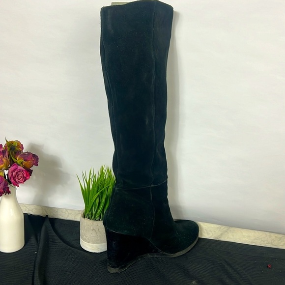 Franco Santoro Knee high Black suede boots - Picture 2 of 3